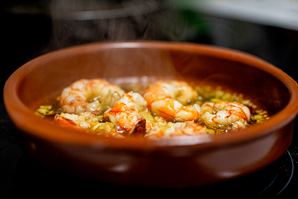 Camarones Con Ajo Y Chile